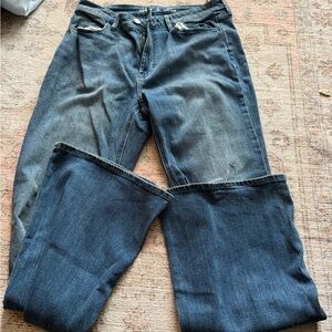 Old Navy Mid Blue High-Rise Wow Flare Jeans